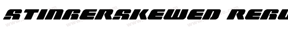 StingerSkewed Regular字体转换